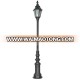 Zhongshan Daheng outdoor aluminum antique garden pole light decorative LED street light lamp Landscape Light Pole made in china